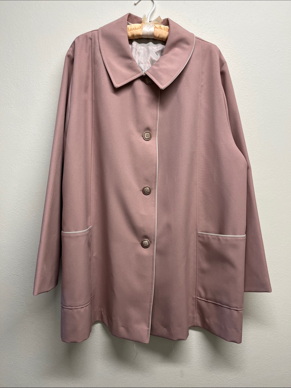 Vintage 60's Style Swing Coat Peter Pan Collar - Handmade Size